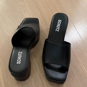 SCHUTZ Black Women's Mules